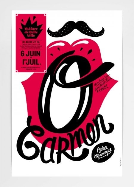 Théâtre de Belleville Posters by Pierre Jeanneau | Incredible Types #poster