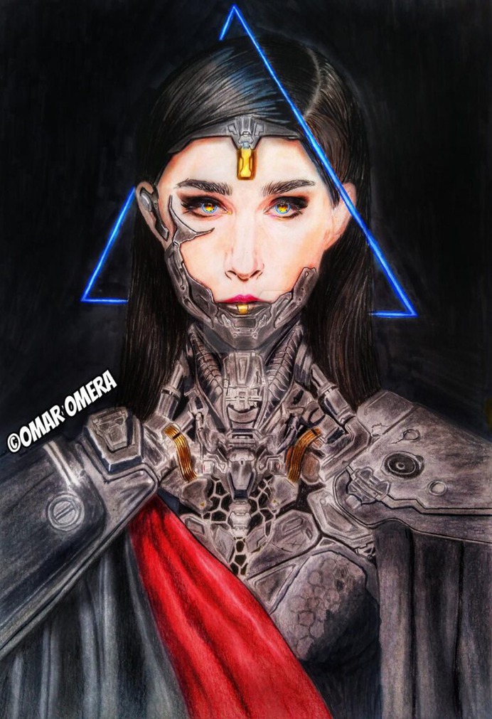 cyborg fan art by OmarOmera
