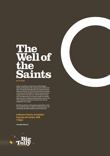 All sizes | The Well of the Saints A1 poster | Flickr - Photo Sharing! #clarendon #design #minimal #poster #circle #typography