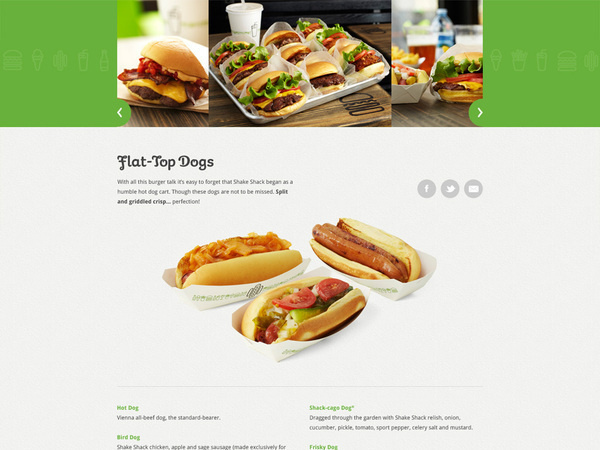 Shake Shack Website #branding