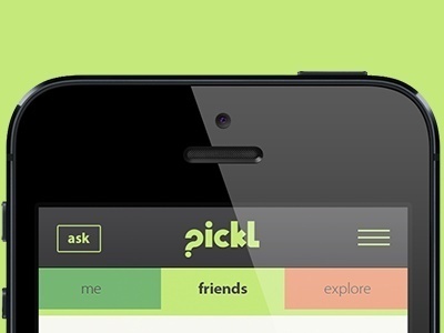 Pickl mobile app by Thomas Woodson (Boulder, CO) #ui