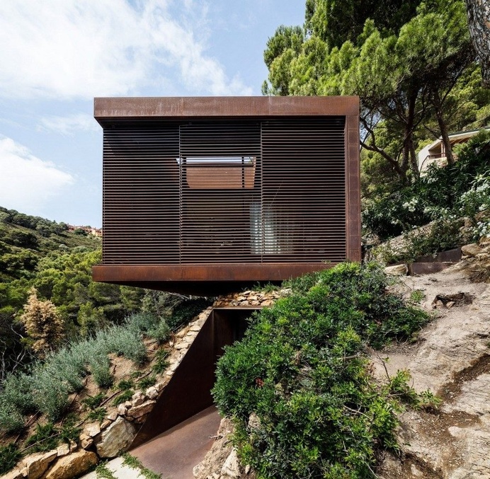 This Guest Pavilion is a Cuboid Placed in the Middle of the Forest 1