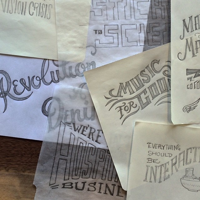 #illustration #handtype #handlettering #design #typography #type #roughs