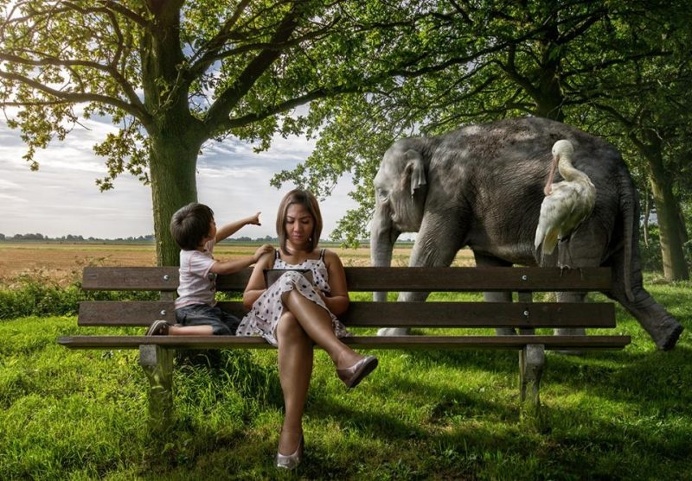 Hyperrealistic Composites and Digital Manipulations by Adrian Sommeling
