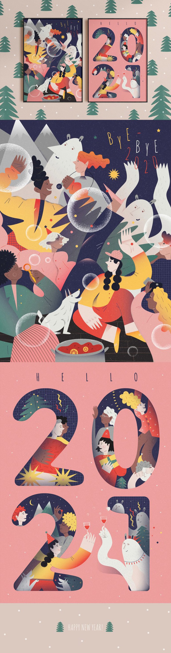 New Year posters