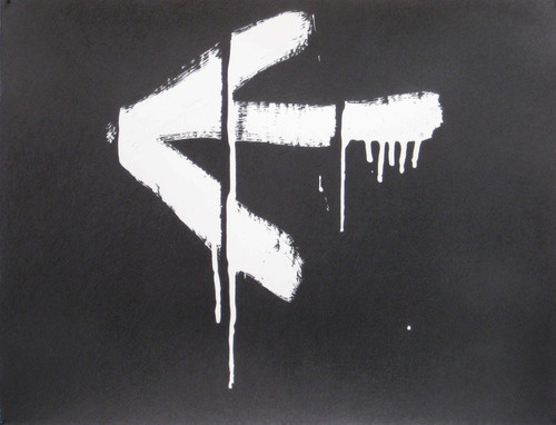 SEDITIONS #arrow #white #black #and