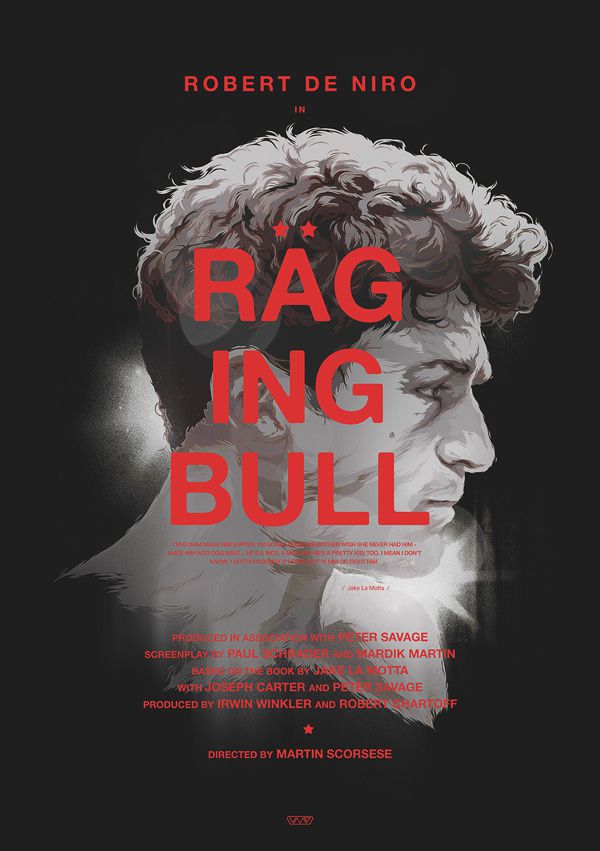 RAGING BULL / Vector Movie Posters