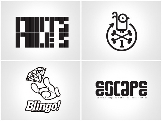 Personal Logos 02 | Extraverage Productions #vector #design #graphic #artwork #illustration #art #logo #drawing #typography