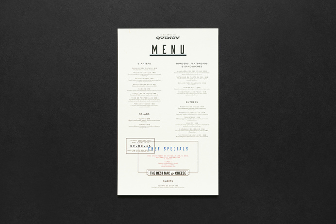 The all american comfort food. New spot located in San Luis Potosí, Mx. For the brand Parametro studio selected a wide set of types to crea