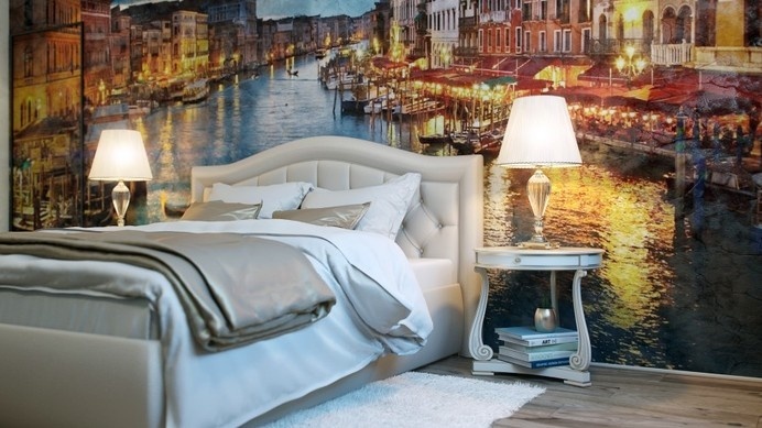 Would you like a painted wall in your bedroom - www.homeworlddesign. com (1) #bedroom #decor #design #wall #painting