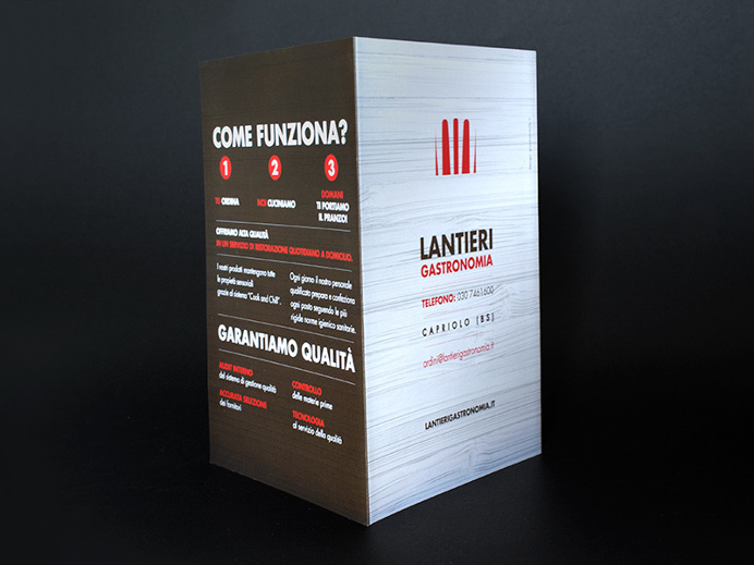 Trifold Back #food #eat #beverage #fork #kitchen #chef #trifold #graphicdesign #graphic #brochure #leaflet