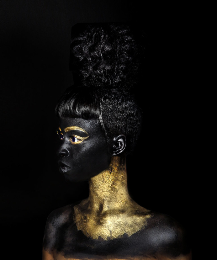Lina Iris Viktor Gold Self-Portrait Paintings | Trendland