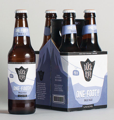 Duck Foot Bottles #packaging #beer #label #bottle