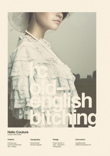 WANKEN - The Blog of Shelby White #grid #hello #poster #couture #helvetica