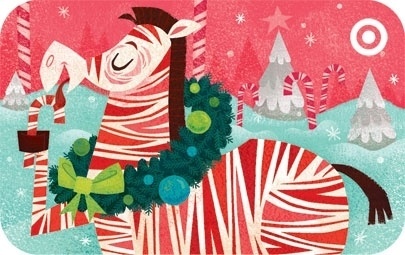Johnny Yanok - Target Peppermint Zebra Gift Card #yanok #design #illustration #target #johnny