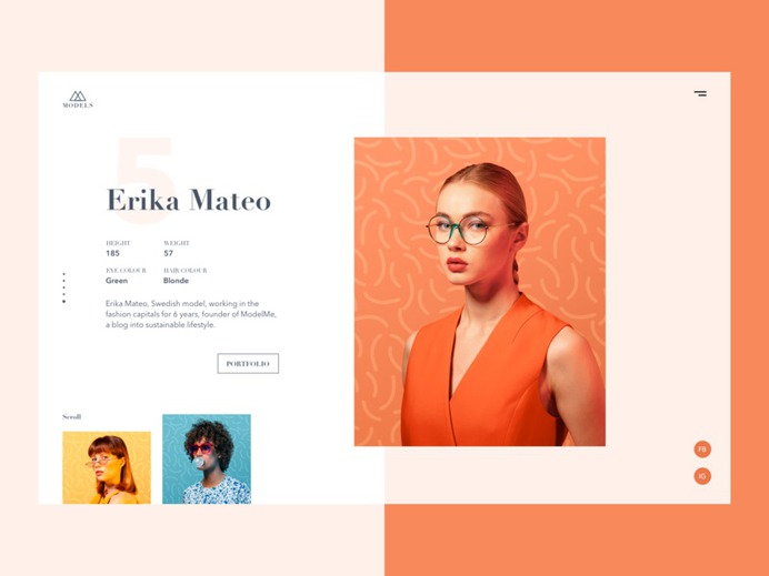 Model Agency Website Concept