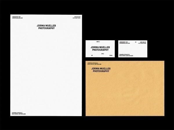 Bureau Collective – Jorma Mueller Photography #stationary #design #graphic #identity #minimal