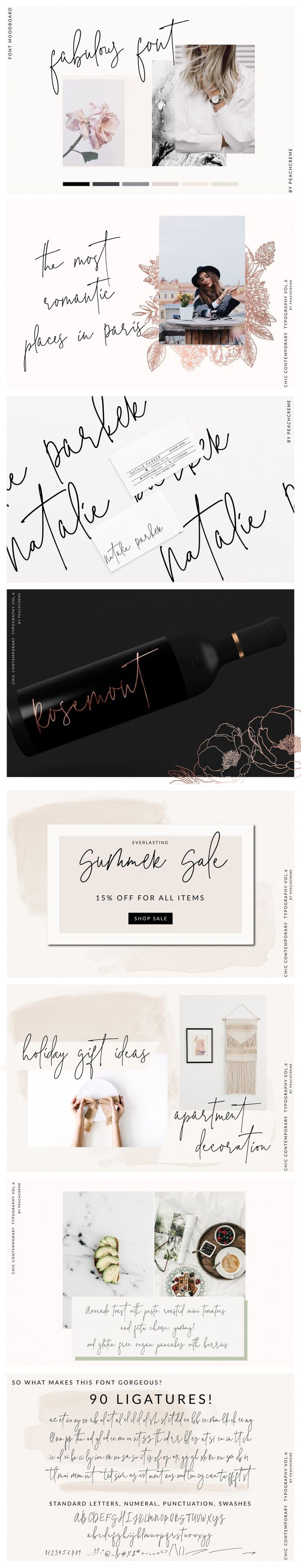 The Styled Edit- Chic Ligature Font