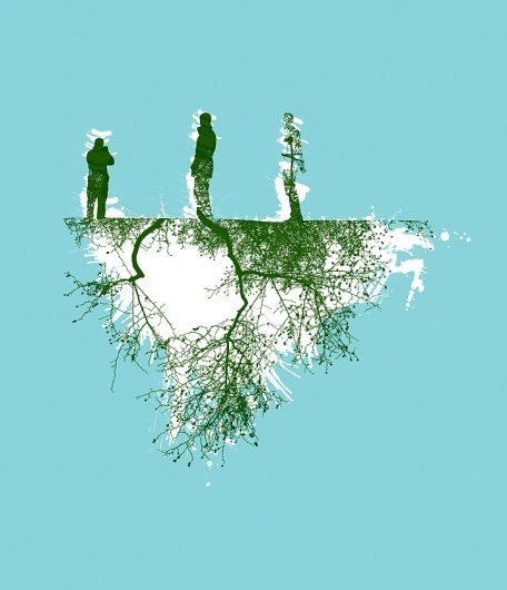 CHRIS KEEGAN #chris #tree #island #illustration #keegan