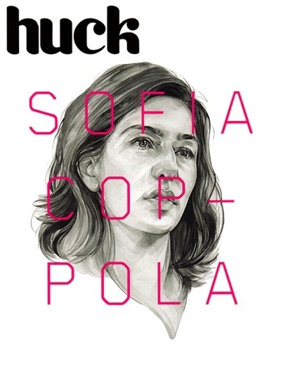 Huck Magazine: Pieces of Sofia Sofia Coppola cover portrait and editorial illustrations for Huck Magazine, Issue 39. Client: The Church of L #gg