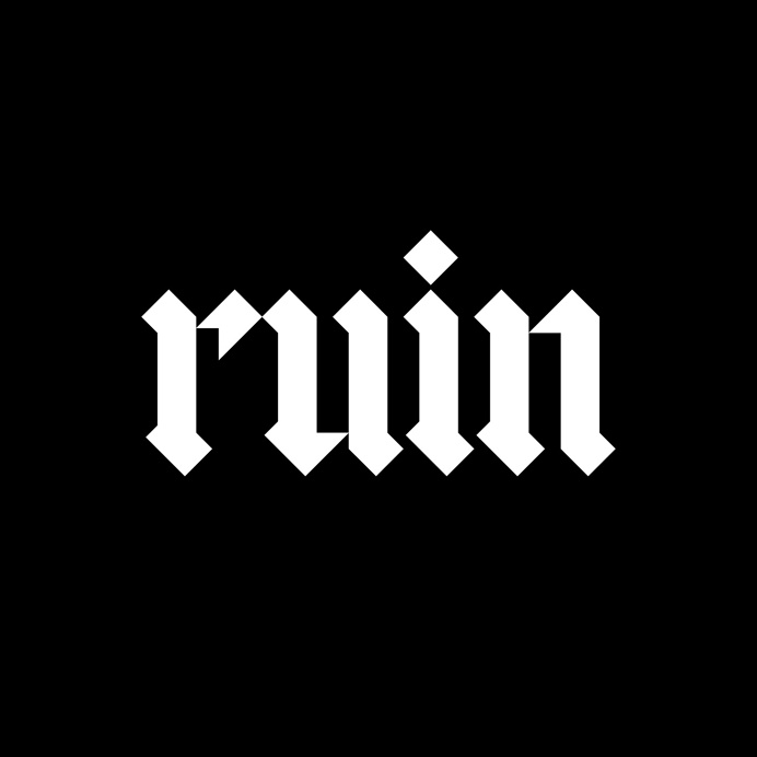 Lettering for Ruin Mag on Behance