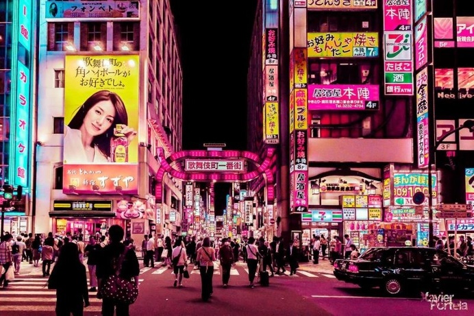 Tokyo in Pink by Xavier Portela