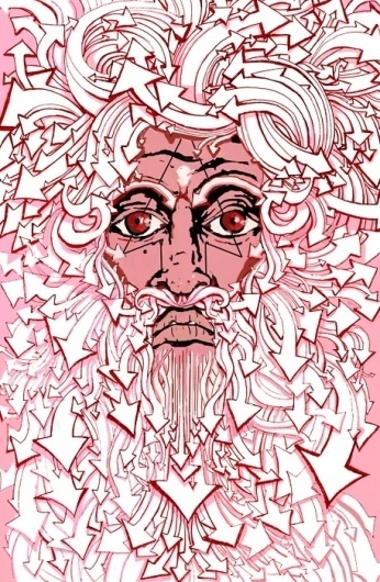Alex.Hovey #arrows #illustration #face