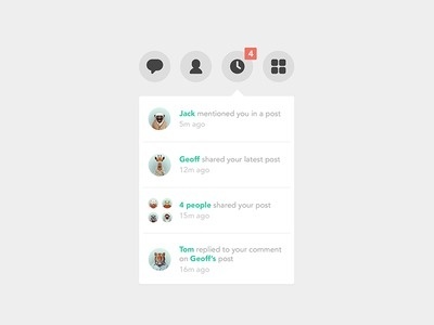 Notifications #icon #miminalist #ui