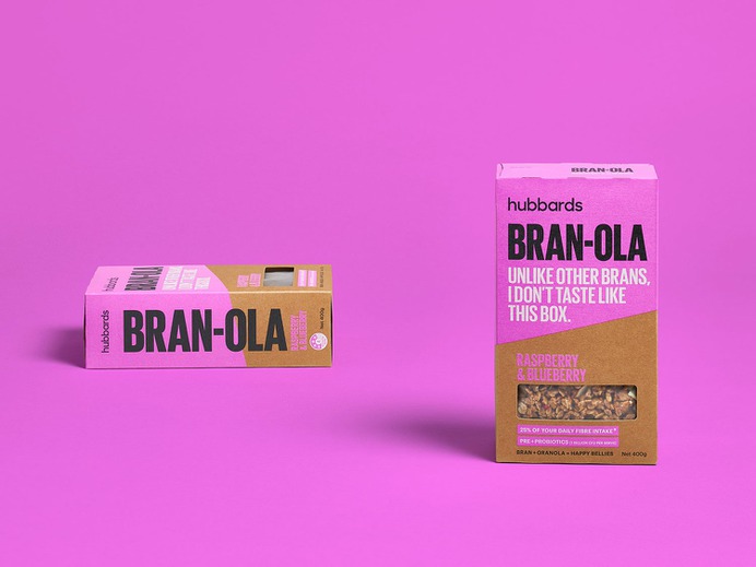 Hubbards Bran-ola - Mindsparkle Mag Onfire Design have refreshed the Hubbards brand and designed the packaging for the first product in a new phase of growth for the brand. #logo #packaging #identity #branding #design #color #photography #graphic #design #gallery #blog #project #mindsparkle #mag #beautiful #portfolio #designer