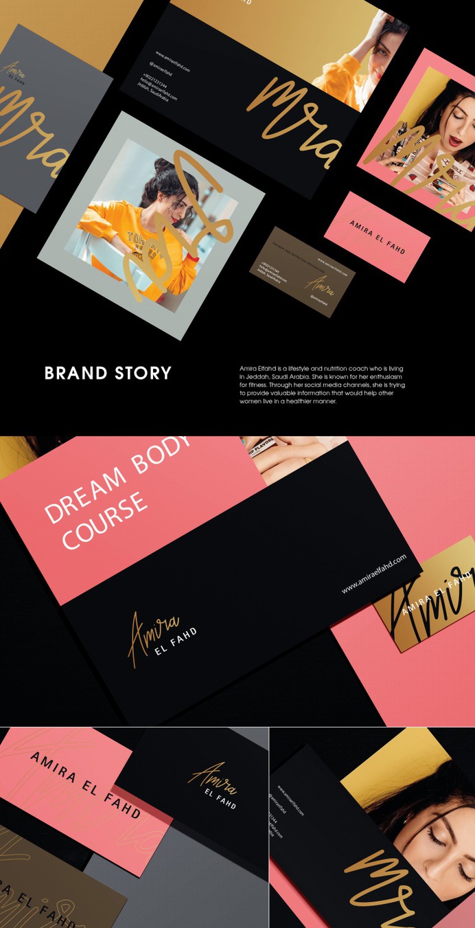Amira Elfahd Brand Identity Design.