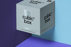 Psd Cubic Box Packaging Mockup