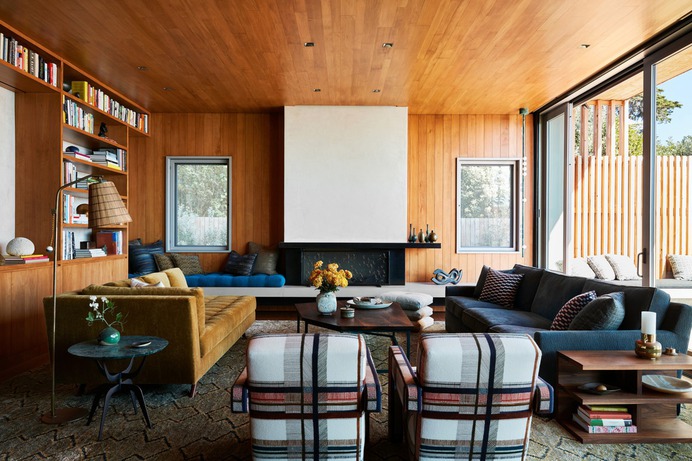 living room, Feldman Architecture