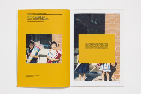 To My Future Self (D&AD New Blood) on Behance #layout