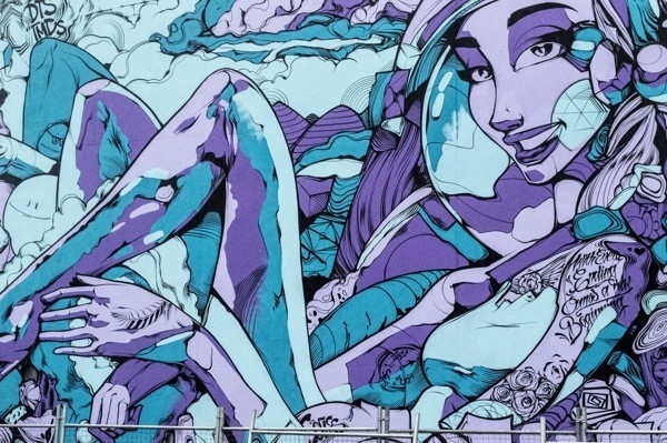 Photography of the Rise Exhibition in Christchurch on Behance #street art #graffiti #line style