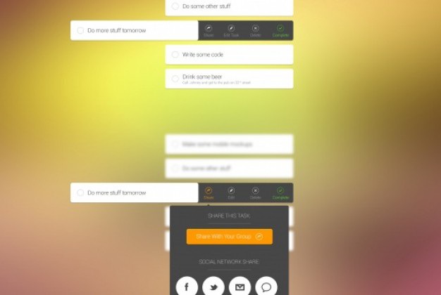 User interface kit with social sharing buttons Free Psd. See more inspiration related to Background, Icons, Social, User, Buttons, Psd, Social icons, Style, Interface, User icon, Sharing, User interface, Horizontal, Kit and Ios7 on Freepik.