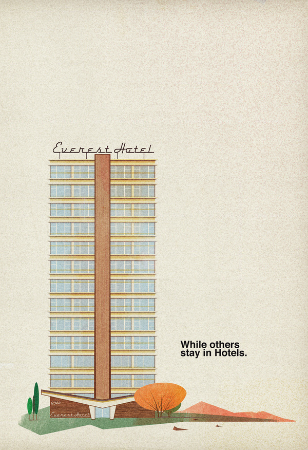 Poster #retro #illustration #nature #architecture #vintage #poster
