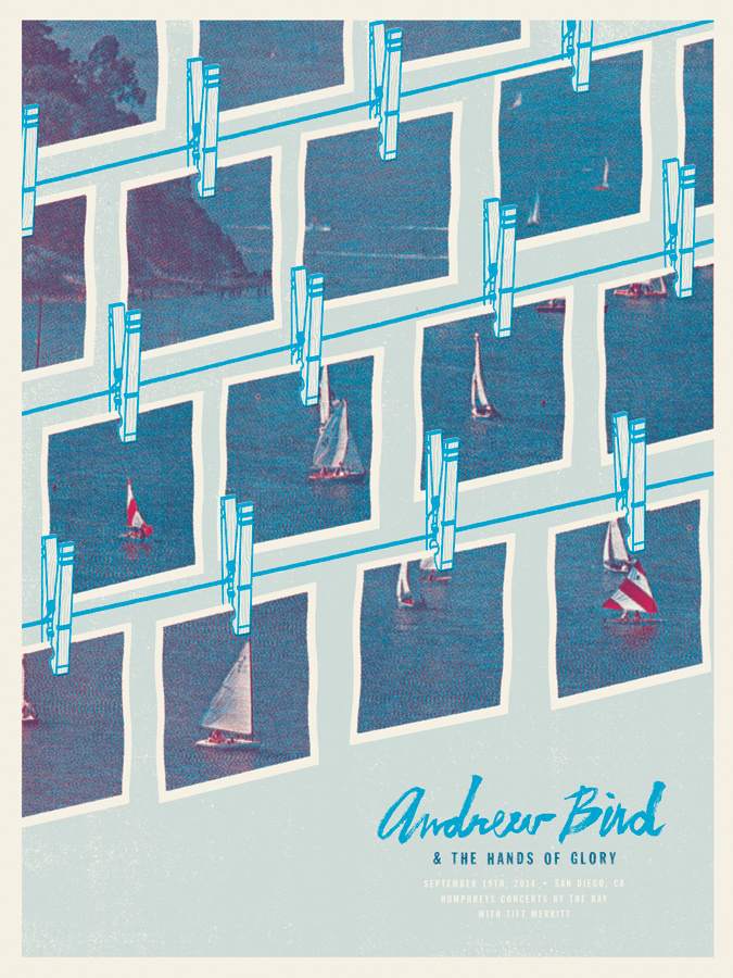 Andrew Bird & the Hands of Glory by Scott Campbell #screenprint