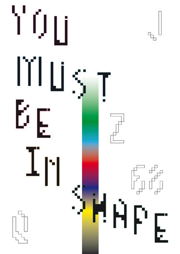 in shape poster by walter santomauro #design