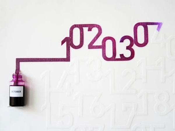 Ink Calendar | Oscar Diaz Studio #calendar #ink
