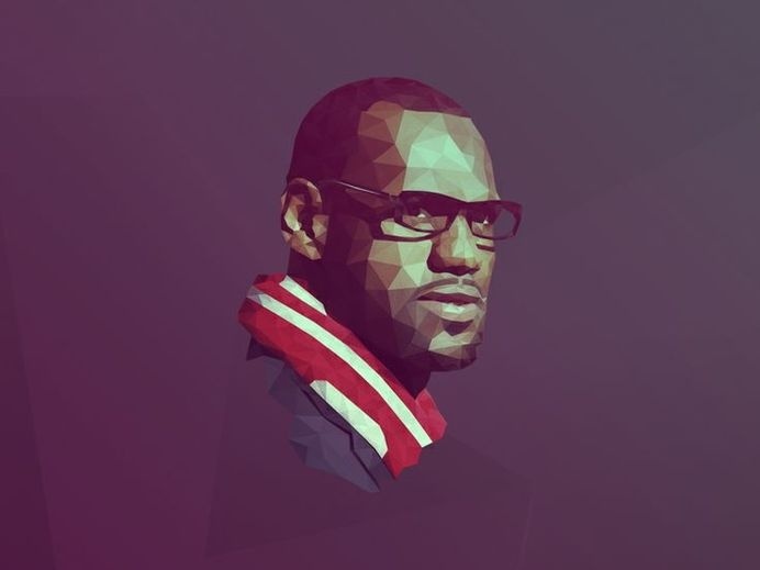 LeBron James low poly