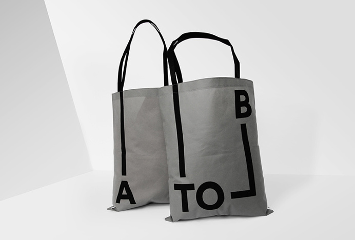 A-TO-B by Stockholm Design Lab #bag #minimal #grey #logo