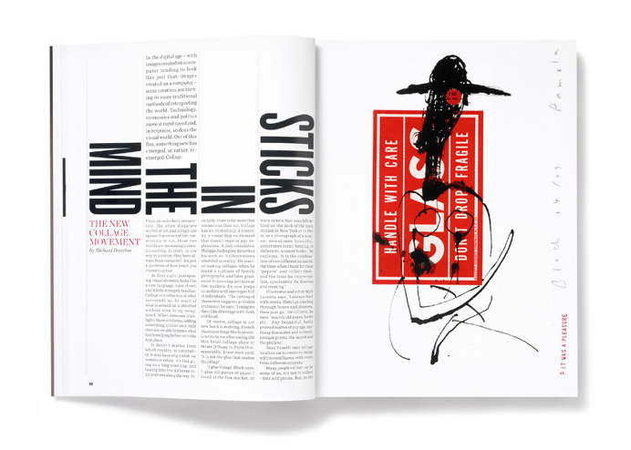 Spreads, layout, magazine