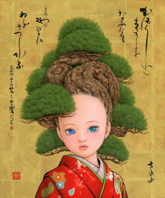 Maiko Musings: Stunning Manga Paintings by Tamura Yoshiyasu