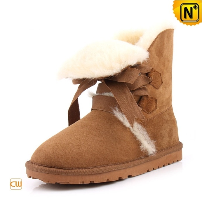 Fur Lined Leather Boots for Women CW314416 #boots #fur #lined