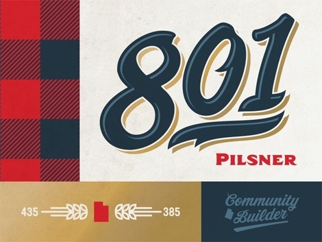 Uinta 801 Pilsner Graphics #packaging #beer