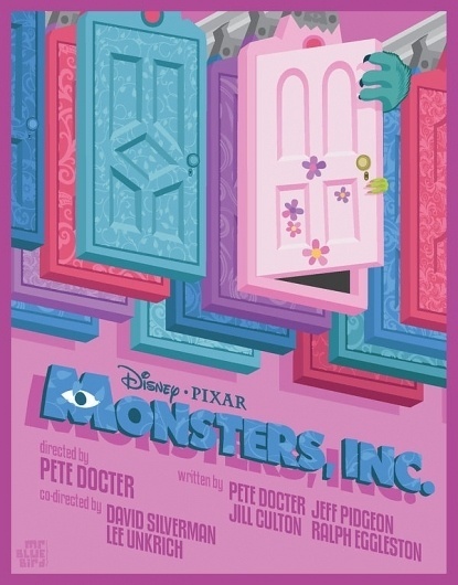 Monsters Inc. by *Mr-Bluebird on deviantART #bright #vector #monsters #inc #poster