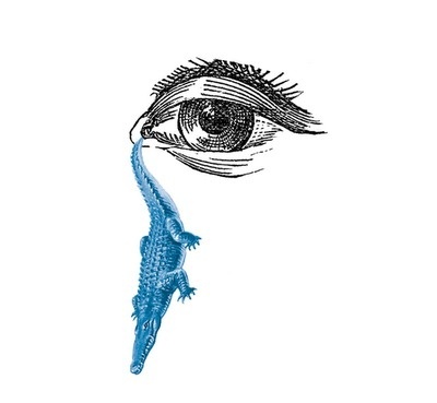javier jaén #crocodile #spain #tear #eye #illustration #barcelona #jan #metaphor #javier