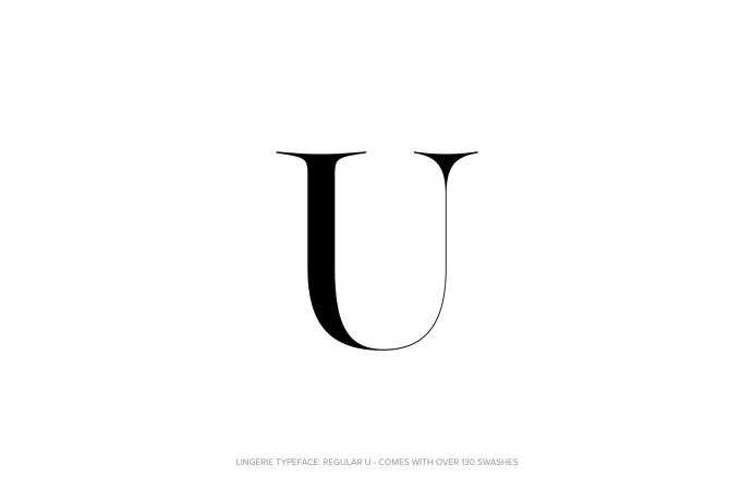 Lingerie Typeface - The Most Advanced Typeface For Fashion And Luxury by Moshik Nadav Typography #Lingerie #Typeface #Fashion #FashionTypogr