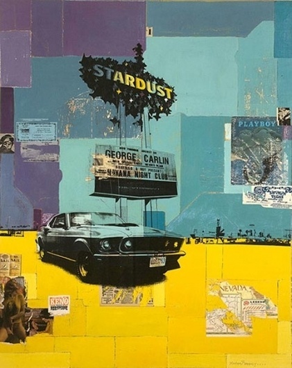 Robert Mars' portrait of old Las Vegas — Lost At E Minor: For creative people #las #collage #vegas #poster