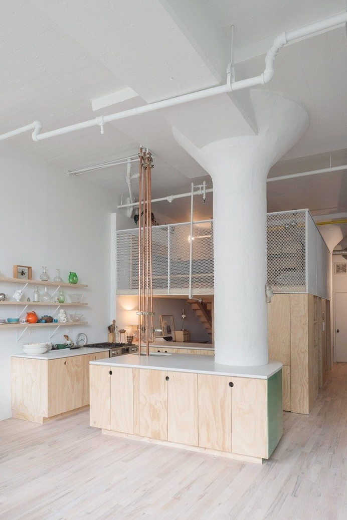 Industrial-Style Loft Renovated for a New York-Based Fashion Designer